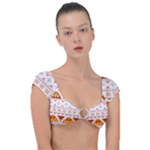 Bright Aztec Ethnic Seamless Pattern Cap Sleeve Ring Bikini Top