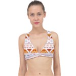 Bright Aztec Ethnic Seamless Pattern Classic Banded Bikini Top