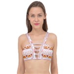 Bright Aztec Ethnic Seamless Pattern Cage Up Bikini Top