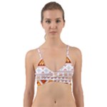 Bright Aztec Ethnic Seamless Pattern Wrap Around Bikini Top