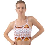 Bright Aztec Ethnic Seamless Pattern Mini Tank Bikini Top