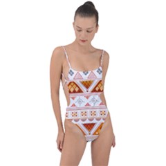 Tie Strap One Piece Swimsuit 