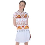 Bright Aztec Ethnic Seamless Pattern Women s Polo T-Shirt