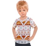 Bright Aztec Ethnic Seamless Pattern Kids  Sports T-Shirt