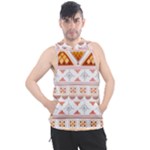 Bright Aztec Ethnic Seamless Pattern Men s Sleeveless Hoodie