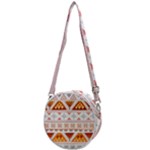 Bright Aztec Ethnic Seamless Pattern Crossbody Circle Bag