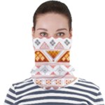 Bright Aztec Ethnic Seamless Pattern Face Seamless Bandana (Adult)