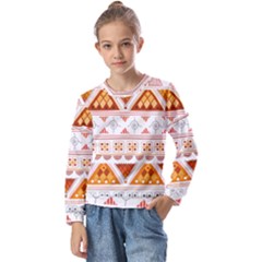 Kids  Long Sleeve T-Shirt with Frill  