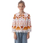 Bright Aztec Ethnic Seamless Pattern Kids  Sailor Shirt