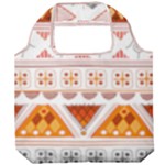 Bright Aztec Ethnic Seamless Pattern Foldable Grocery Recycle Bag