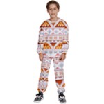 Bright Aztec Ethnic Seamless Pattern Kids  Sweatshirt set