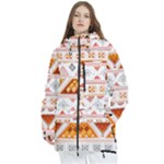 Bright Aztec Ethnic Seamless Pattern Women s Multi Pockets Zip Ski and Snowboard Waterproof Breathable Jacket