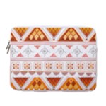 Bright Aztec Ethnic Seamless Pattern 13  Vertical Laptop Sleeve Case With Pocket