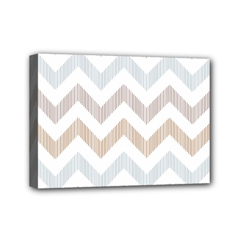 Colored Zigzag Seamless Patterns Mini Canvas 7  x 5  (Stretched) from ArtsNow.com