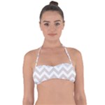 Colored Zigzag Seamless Patterns Tie Back Bikini Top