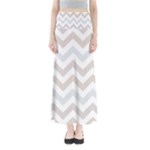 Colored Zigzag Seamless Patterns Full Length Maxi Skirt