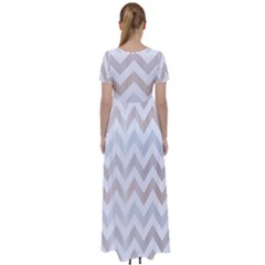 High Waist Short Sleeve Maxi Dress 