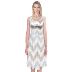 Colored Zigzag Seamless Patterns Midi Sleeveless Dress from ArtsNow.com