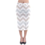 Colored Zigzag Seamless Patterns Midi Pencil Skirt