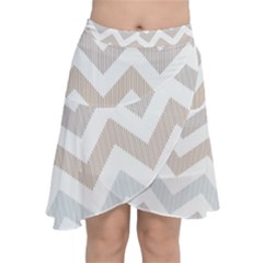 Chiffon Wrap Front Skirt 