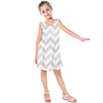 Colored Zigzag Seamless Patterns Kids  Sleeveless Dress