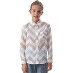 Colored Zigzag Seamless Patterns Kids  Long Sleeve Shirt