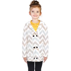 Kids  Double Breasted Button Coat 