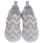 Colored Zigzag Seamless Patterns Kids  Velcro No Lace Shoes