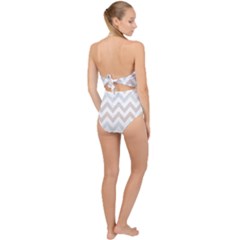 Scallop Top Cut Out Swimsuit 