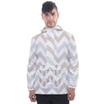 Colored Zigzag Seamless Patterns Men s Front Pocket Pullover Windbreaker