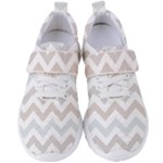 Colored Zigzag Seamless Patterns Women s Velcro Strap Shoes