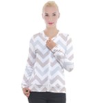 Colored Zigzag Seamless Patterns Casual Zip Up Jacket