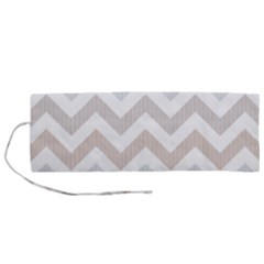 Colored Zigzag Seamless Patterns Roll Up Canvas Pencil Holder (M) from ArtsNow.com