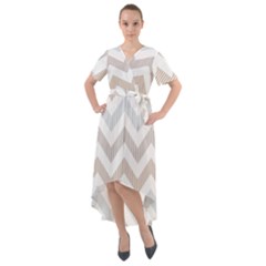 Front Wrap High Low Dress 