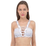 Colored Zigzag Seamless Patterns Cage Up Bikini Top