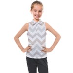 Colored Zigzag Seamless Patterns Kids  Sleeveless Polo T-Shirt