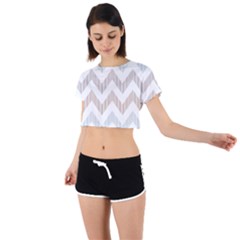 Tie Back Short Sleeve Crop T-Shirt 