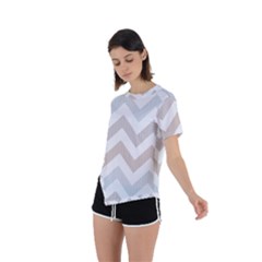 Asymmetrical Short Sleeve Sports T-Shirt 