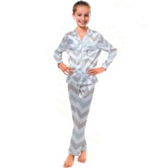 Kids  Satin Long Sleeve Pajamas Set 