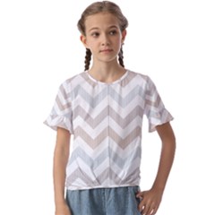 Kids  Cuff Sleeve Scrunch Bottom T-Shirt 