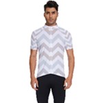 Colored Zigzag Seamless Patterns Men s Short Sleeve Cycling Jersey