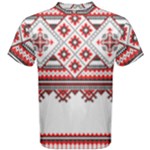 Retro Knitting Patterns Seamless Men s Cotton T-Shirt