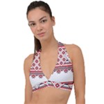 Retro Knitting Patterns Seamless Halter Plunge Bikini Top