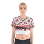 Retro Knitting Patterns Seamless Cotton Crop Top