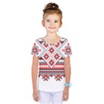 Retro Knitting Patterns Seamless Kids  One Piece T-Shirt