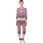 Retro Knitting Patterns Seamless Casual Jacket and Pants Set