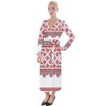 Retro Knitting Patterns Seamless Velvet Maxi Wrap Dress