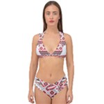 Retro Knitting Patterns Seamless Double Strap Halter Bikini Set