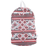 Retro Knitting Patterns Seamless Foldable Lightweight Backpack