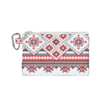 Retro Knitting Patterns Seamless Canvas Cosmetic Bag (Small)